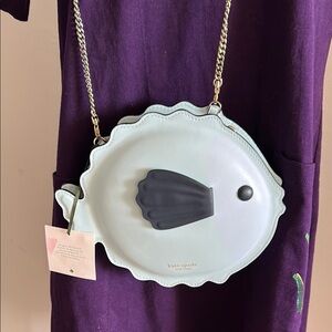 Kate Spade Blue Fish Crossbody Bag